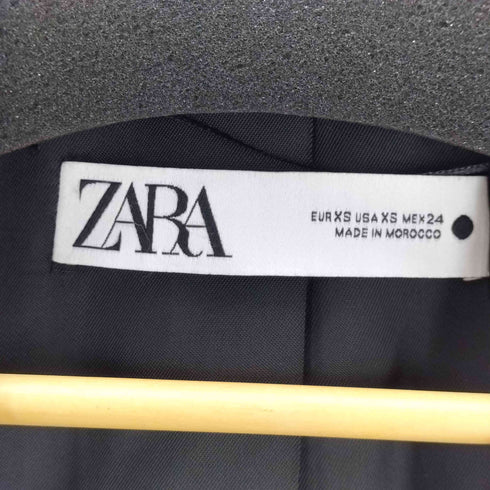 ザラ ZARA 千鳥格子 エルボーパッチ2Bテーラードジャケット レディース import:XS
